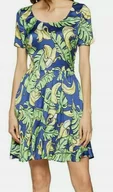 Sukienki - LOVE MOSCHINO SUKIENKA Z KRÓTKIM RĘKAWEM MINI DAMSKA W BANANY 38 JGM - miniaturka - grafika 1