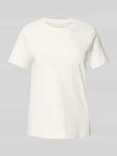 T-shirt o kroju regular fit z czystej bawełny - Koszulki i topy damskie - miniaturka - grafika 1