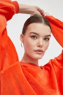 Bluzy damskie - Billabong bluza damska kolor pomarańczowy gładka - miniaturka - grafika 1