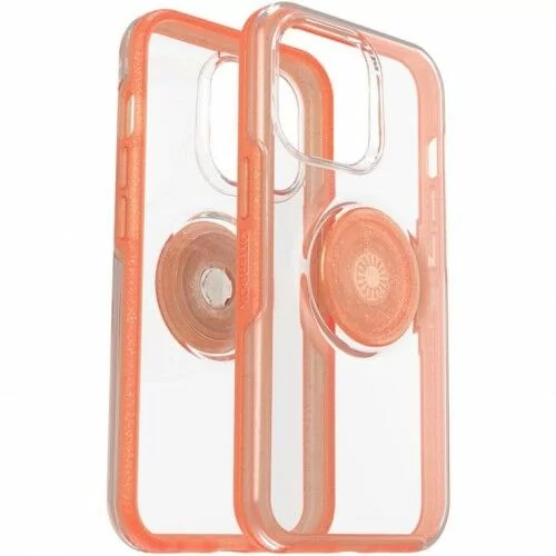 Otterbox Etui Otter + Pop Symmetry Clear do iPhone 13, pomarańczowa brokatowa ramka