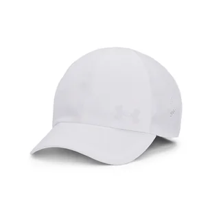 Damska Czapka z daszkiem UNDER ARMOUR W ISO-CHILL LAUNCH ADJ 1383478-100 – Biały - Czapki damskie - miniaturka - grafika 1