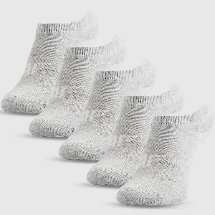 Skarpety Dziecięce 4F Krótkie Przed Kostkę Sportowe Bawełna 5-PAK Szare 4FJWMM00USOCF566 38-40