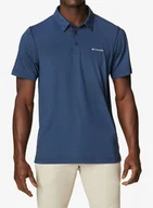 Koszulki i topy damskie - Koszulka polo Columbia Tech Trail Polo - collegiate navy heather - miniaturka - grafika 1