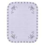 Obrusy i serwetki - Obrus żakardowy HADAR 110 x 150 cm biały - miniaturka - grafika 1