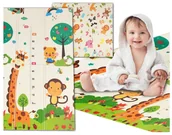 Maty piankowe - Mata piankowa dwustronna edukacyjna składana XXL 150x180 - miniaturka - grafika 1