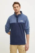 Bluzy męskie - Columbia bluza sportowa Steens Mountain Half Snap kolor granatowy wzorzysta 2097721 - miniaturka - grafika 1