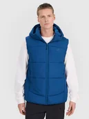 Kurtki męskie - 4F Bezrękawnik puchowy z wypełnieniem syntetycznym męski - granatowy S - miniaturka - grafika 1