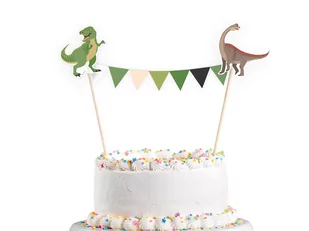 Amscan Dekoracja na tort "Happy Dinosaur", 20x15 cm 9904170 - Urodziny dziecka - miniaturka - grafika 1