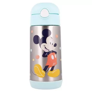 Mickey Mouse Mickey Mouse - Butelka ze stali nierdzewnej ze słomką 530 ml (Cool) 13030 - Bidony dla dzieci - miniaturka - grafika 1