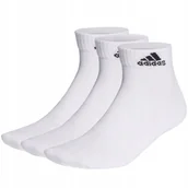 Skarpetki męskie - Skarpety adidas Thin and Light Ankle Socks 3P białe HT3468 34-36 - miniaturka - grafika 1