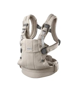 BABYBJORN - nosidełko Harmony, Woven Jasny Beż melanż - Nosidełka dla dzieci - miniaturka - grafika 1