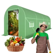 Szklarnie ogrodowe - Tunel Foliowy Ogrodowy Duży 4x2 Szklarnia Ogrodowa Na Warzywniak 8 M2 Uv-4 - miniaturka - grafika 1