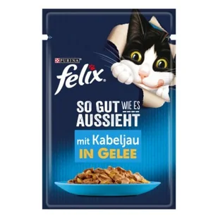 Felix So gut wie es aussieht Dorsz: 52x85 g - Mokra karma dla kotów - miniaturka - grafika 1