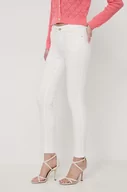 Spodnie damskie - Morgan jeansy damskie kolor biały - miniaturka - grafika 1