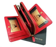 Portfele - DUŻY EKSKLUZYWNY SKÓRZANY PORTFEL DAMSKI ABIATTI - miniaturka - grafika 1