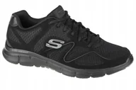Buty sportowe męskie - Buty Skechers Satisfaction 58350-BBK 45 - miniaturka - grafika 1
