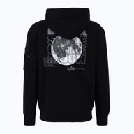 Bluzy męskie - Bluza męska Alpha Industries Dark Side black/reflective - miniaturka - grafika 1