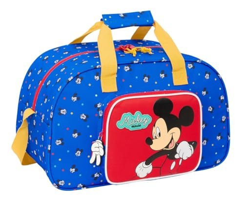 Safta MICKEY MOUSE GOOD DAY - torba sportowa, plecak, idealna dla dzieci w różnym wieku, wygodna i wszechstronna, jakość i wytrzymałość, 40 x 23 x 24 cm, Niebieski, M, Casual