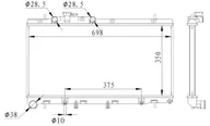 Układ chłodzenia - akcesoria - Chłodnica, układ chłodzenia silnika NRF 59227 - miniaturka - grafika 1