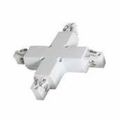 Wyłączniki światła i elektryczne - LEDart V-TAC Szynoprzewodu X Krzyżowy Track Light 3 fazowy Biały V-TAC SKU 3527 - miniaturka - grafika 1