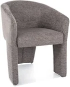 Fotele - Fotel wypoczynkowy NELLY BREGO szary - miniaturka - grafika 1