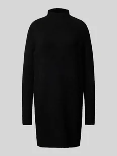 Sukienka z dzianiny o kroju oversized z mieszanki wełny ze stójką model ‘NEMESIO’ - Sukienki - miniaturka - grafika 1