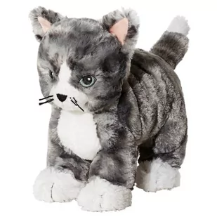 Pluszak Kot Lilleplutt Szary Biały 26 Cm Ikea 002.604.51 - Maskotki i pluszaki - miniaturka - grafika 1