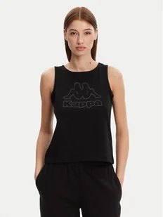 Kappa Top Logo Gria 382129W Czarny Regular Fit - Koszulki i topy damskie - miniaturka - grafika 1