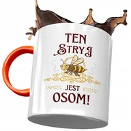 Kubki - Kubek Pomarańczowy Dla Stryja na Urodziny Prezent z Nadrukiem ze Zdjęciem + Opakowanie na prezent (wzór 03) - miniaturka - grafika 1