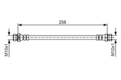 Przewody hamulcowe - BOSCH Przewód hamulcowy elastyczny 1 987 481 725 - miniaturka - grafika 1