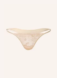 Majtki damskie - La Perla Stringi Midnight Botanica beige - grafika 1