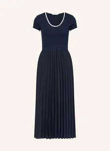 Tommy Hilfiger Sukienka Z Mieszanki Materiałów Z Plisami blau - Sukienki - miniaturka - grafika 1