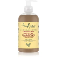 Szampony do włosów - Shea Moisture Jamaican Black Castor Oil Strengthen & Restore odżywka wzmacniająco-odnawiająca szampon do zmęczonych włosów i skóry głowy 384 ml - miniaturka - grafika 1