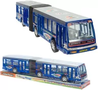 Samochody i pojazdy dla dzieci - Duży Autobus Miejski Przegubowy 41 cm Z Napędem - miniaturka - grafika 1