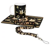 Podkładki pod mysz - Zestaw folk kaszubska złotnica (kubek, podkładka pod mysz, smycz) - miniaturka - grafika 1