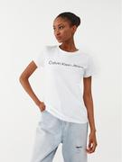 Koszulki i topy damskie - T-Shirt Calvin Klein Jeans - miniaturka - grafika 1
