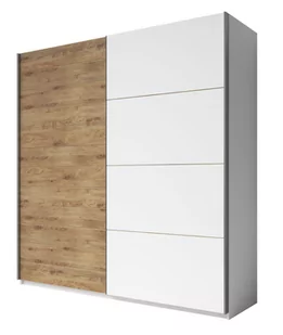 Szafa Galaxy 17 2D 200X210 Biały / Dąb Beaufort - Inne meble do salonu - miniaturka - grafika 1