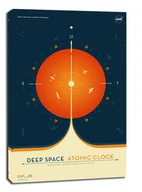 Obrazy i zdjęcia na płótnie - Atomic clock orange - obraz na płótnie Wymiar do wyboru: 50x70 cm - miniaturka - grafika 1