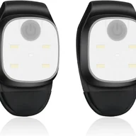 Latarki - Zestaw 2 latarek czołowych LED z klipsem, bez użycia rąk, wodoodporna lampa, 4 tryby oświetlenia, latarki czołowe do biegania, c - miniaturka - grafika 1