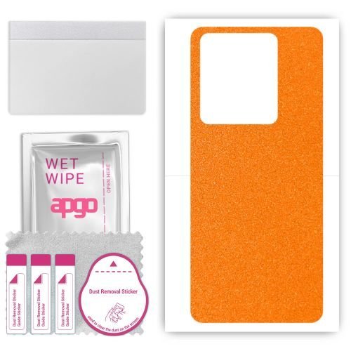 folia naklejka skórka strukturalna na TYŁ do Vivo Y78t - Pomarańczowy Pastel Matowy - apgo SKINS