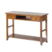 Konsole i sekretarzyki - Dekoria Dekoria Konsola Aston brown 110x38x77cm 006-424 - miniaturka - grafika 1