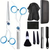 Nożyczki fryzjerskie - TEMU Nożyczki Fryzjerskie Nożyczki do Przerzedzania Włosów Nożyczki do Grzywki Nożyczki do Strzyżenia Specjalne Płaskie Nożyczki Samoprzycinające - miniaturka - grafika 1