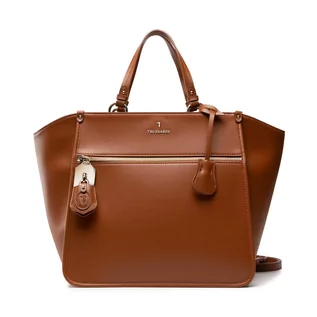 Torebki damskie - Trussardi Torebka Peony Shopping 75B01284 Leather Brown - grafika 1