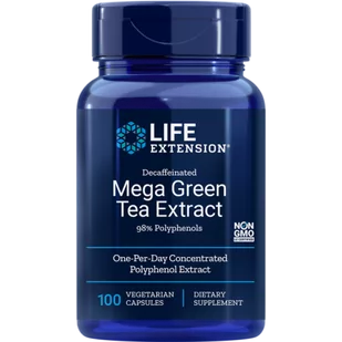 Life Extension Mega Green Tea Extract 100 Vcaps - Witaminy i minerały dla sportowców - miniaturka - grafika 1
