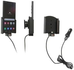 Uchwyt do Samsung Galaxy S22 Ultra z wbudowanym kablem USB oraz ładowarką samochodową - Uchwyty samochodowe do telefonów - miniaturka - grafika 1