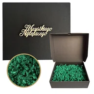 Zestawy upominkowe - Pudełko Prezentowe Ozdobne Czarne 280x240x90 URODZINY Wypełniacz Zestaw - miniaturka - grafika 1