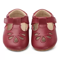 Skarpetki dla dzieci - Wysokiej jakości skórzane buty dla dzieci. Buty T-Bar Dziewczyny. Antypoślizgowe 24 EU, Czerwony, 20 EU - miniaturka - grafika 1