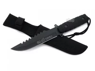 Profesjonalny Nóż Taktyczny COLUMBIA FX12 USA) Czarny + + Materiałowy cordura) Pokrowiec - Noże - miniaturka - grafika 1
