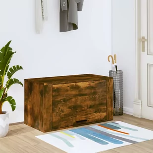 Ścienna szafka na buty, przydymiony dąb, 70x35x38 cm - Szafki na buty - miniaturka - grafika 1