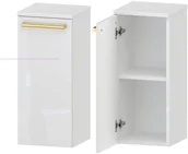 Szafki łazienkowe - Słupek Łazienkowy matowy ATHOS 1D D L - Uchwyt Złoty - miniaturka - grafika 1